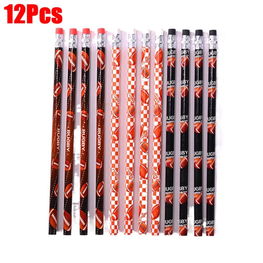 12Pcs HB Pencil Cartoon Drawing Stationery New Wood Pencil  for Children Student