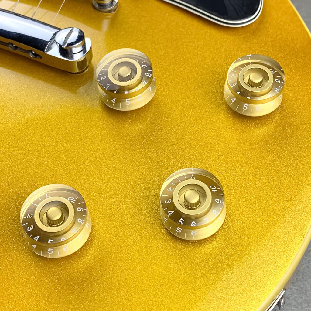 FLEOR 4PCS Guitar Knobs Speed Control Knobs 18-Splines For LP Style Electric Guitar Parts,13 Colors Available