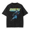 Hot Sale TV Series Anime Invincible Mark Grayson Graphic Print Tshirt Men Women Vintage Washed Cotton Oversized Summer New Tees