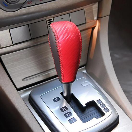 Customize Fit for Old Ford Focus Hand-sewn Genuine Leather Carbon Fiber Gear Shift Cover