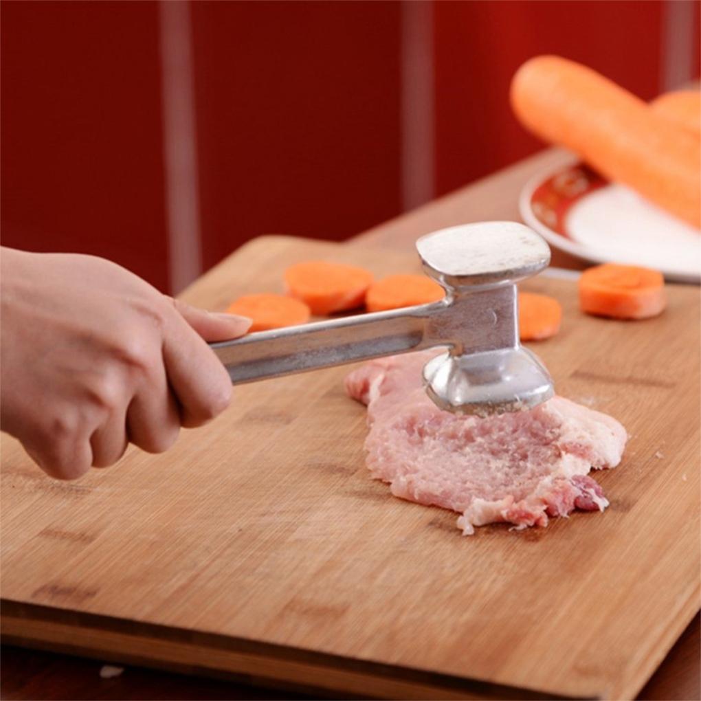 Aluminum Meat Hammer For Tenderizing Meats And Flattening Steaks Kitchen Double-sided Meat Hammer