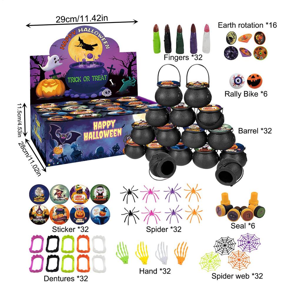 Halloween Treat Toys Halloween Prizes Bulk Collectible Reusable Interactive Game For Travel Entertainment School Carnivals