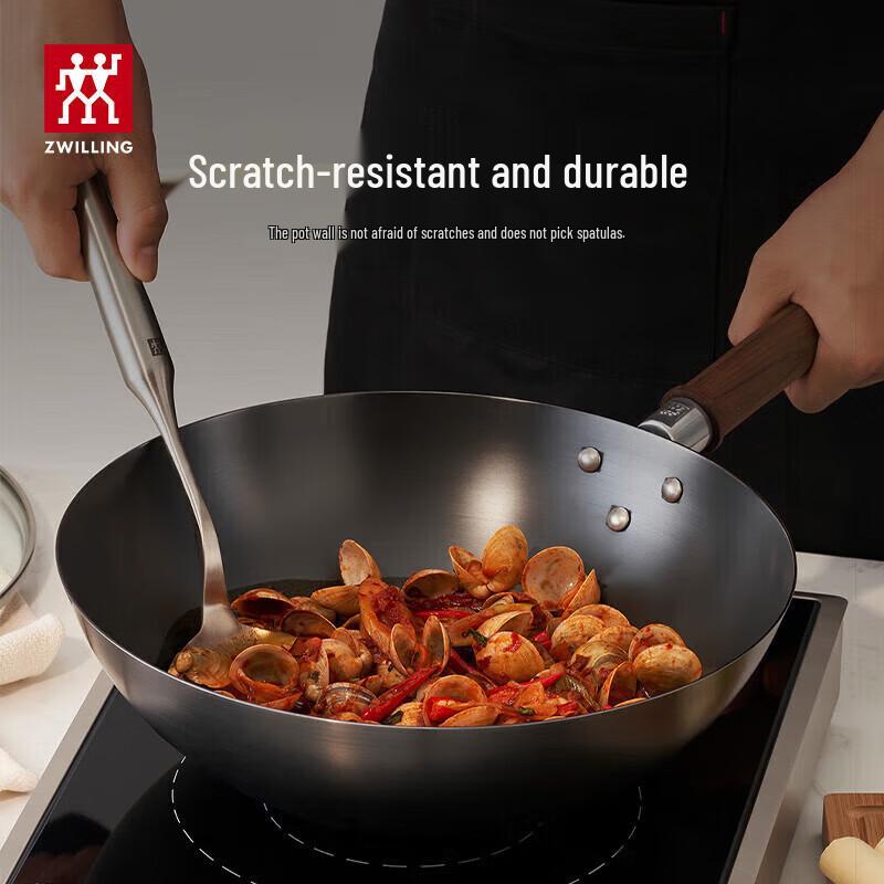 ZWILLING Dragon 30cm Flat-Bottom Iron Wok