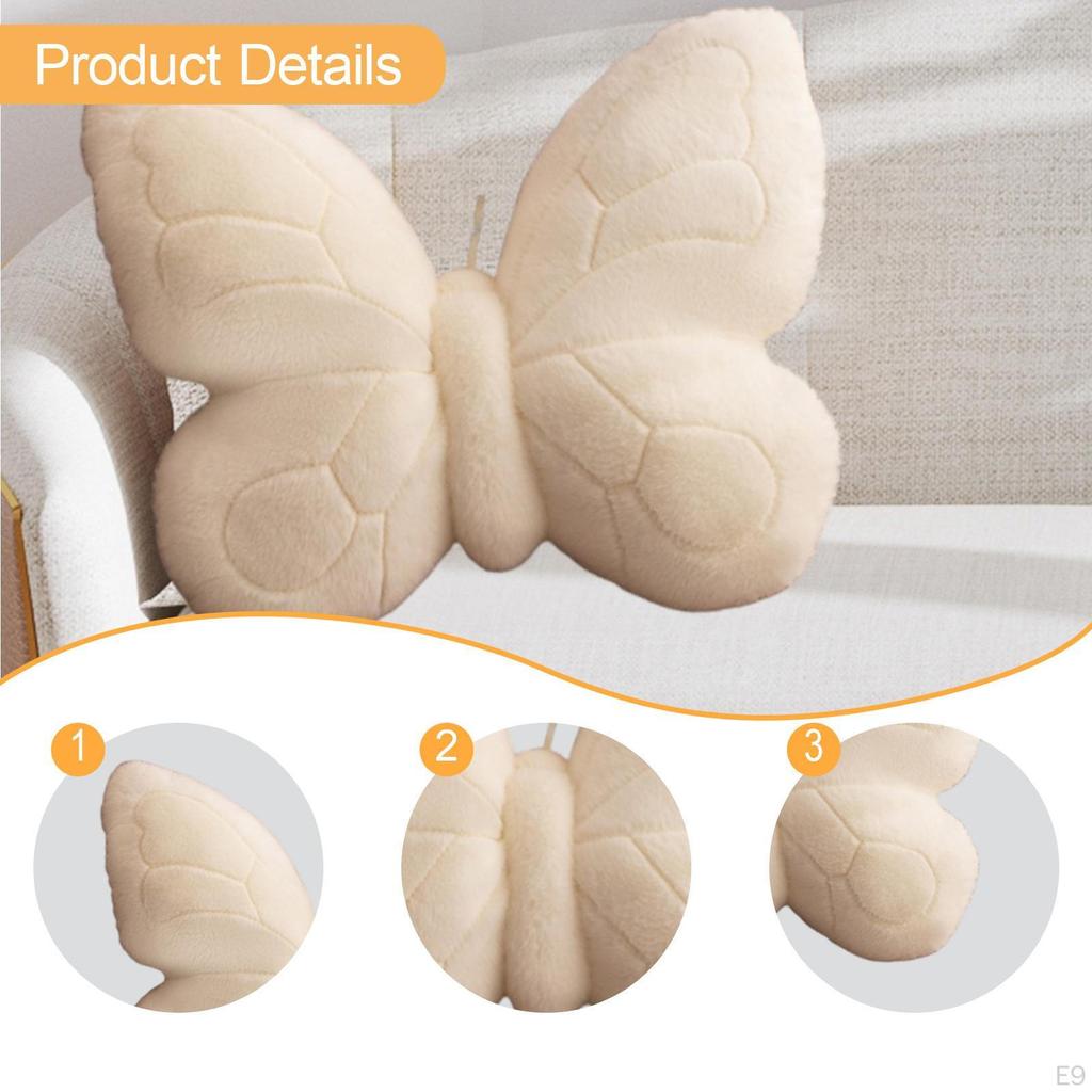 Butterfly Shaped Throw Pillow Animal Birthday Gift Home Decor Decorative Cute for Office
