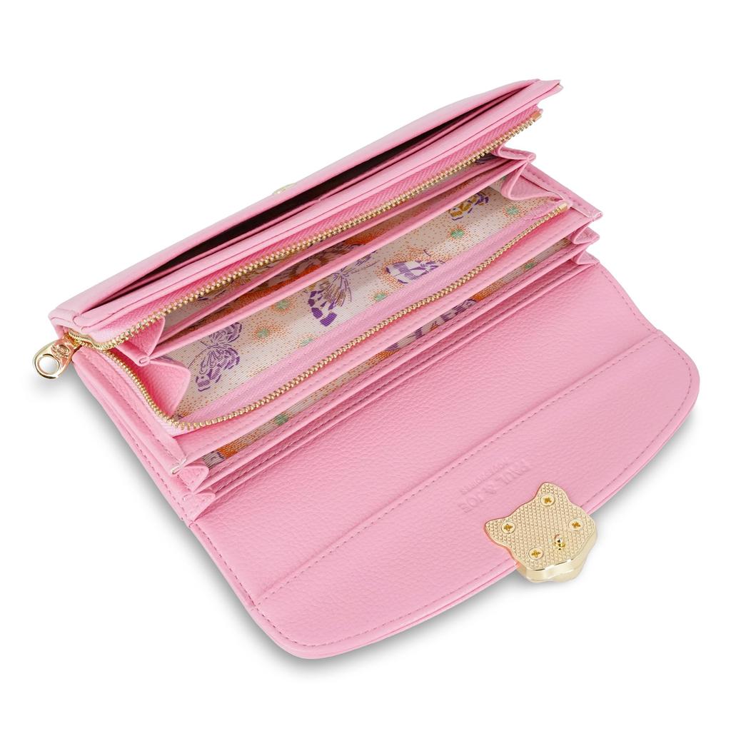 Paul Joe Accessoires Flap Long Wallet 3D Cat Face Pink & PJA-W1381