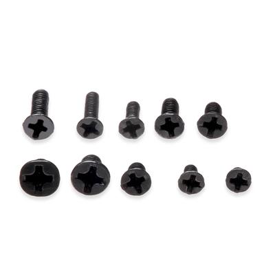500 Stück M2 M2.5 M3 Schrauben Senkkopf Kreuzschlitz Maschinenschrauben Laptop Notebook Schrauben Set Kit Computer Laptop Kleine Schwarze Schrauben