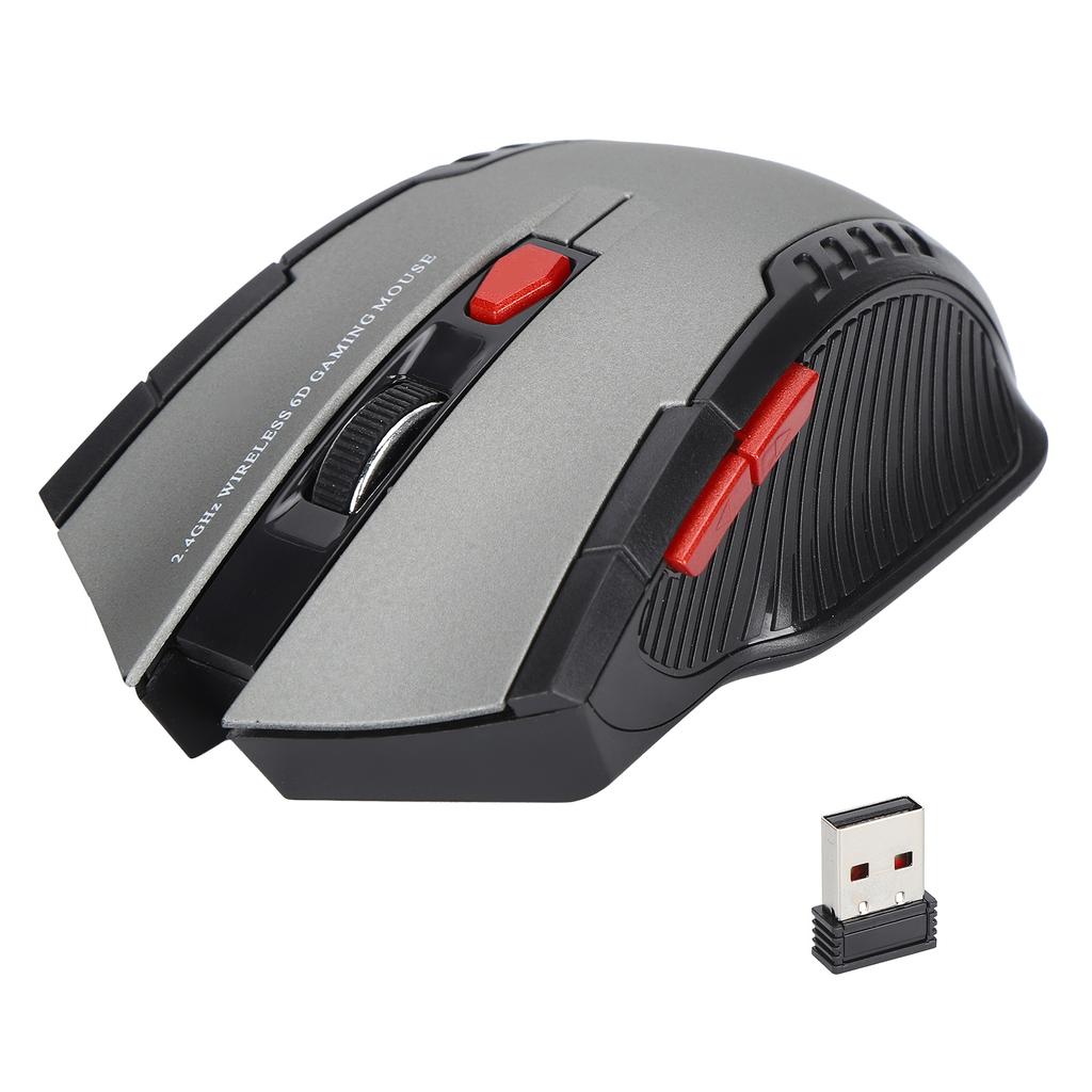 Game Mouse Smart Slim Mini Portable 2.4G Cordless Mouse with USB Receiver for Office Laptop