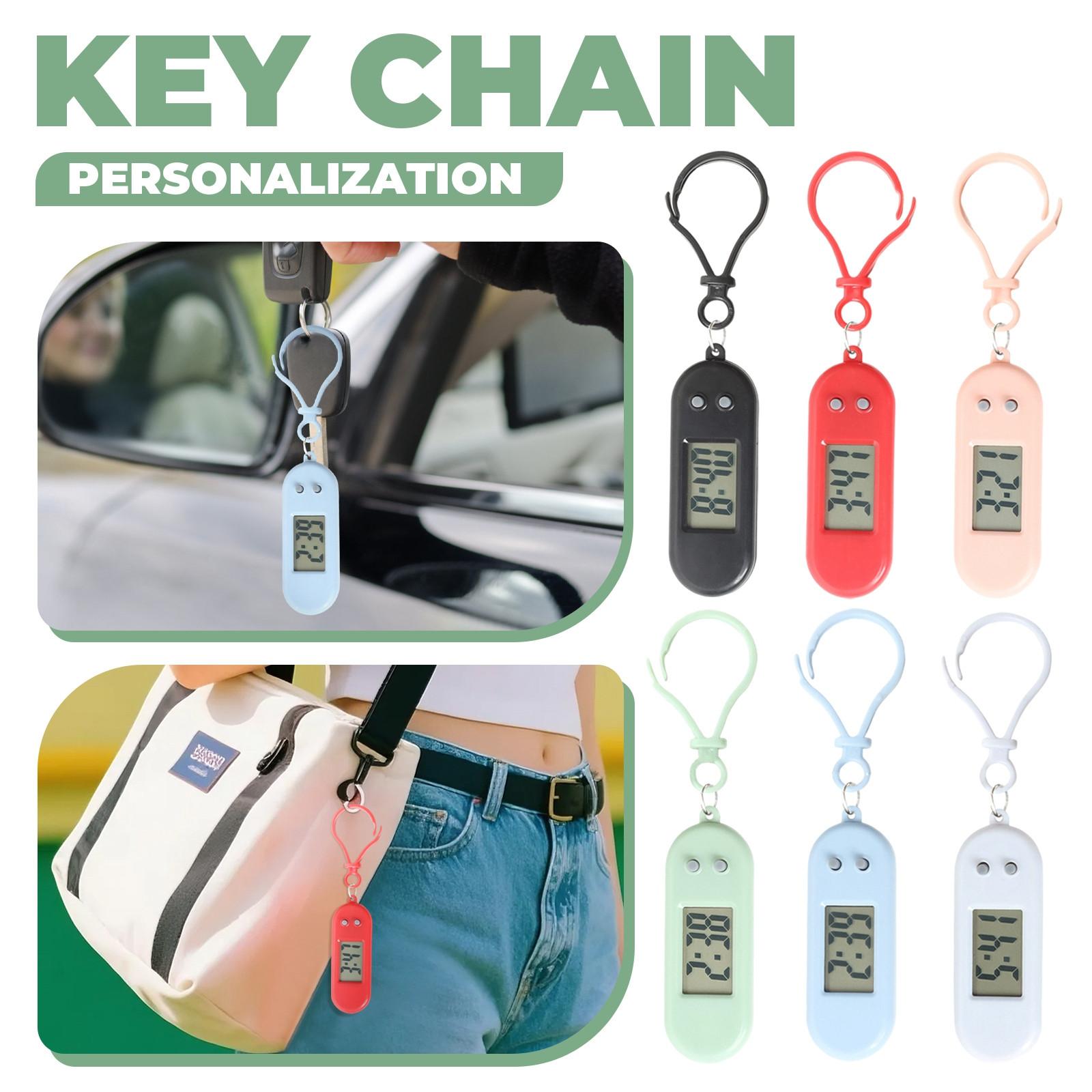 

Keychain Clock | Pocket Watch Pendant | Silent Electronic Timepiece For Study Room Classroom Exam, Small Desktop Clock One Size білий