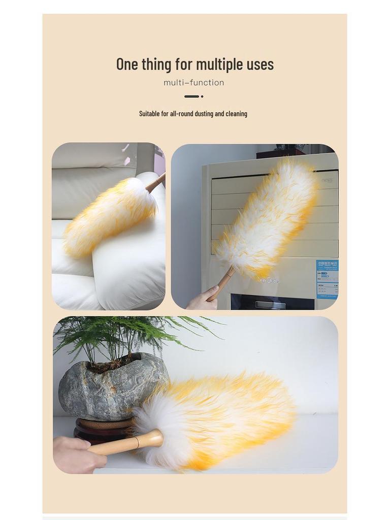 Static Electric Wool Duster for Household and Car Cleaning