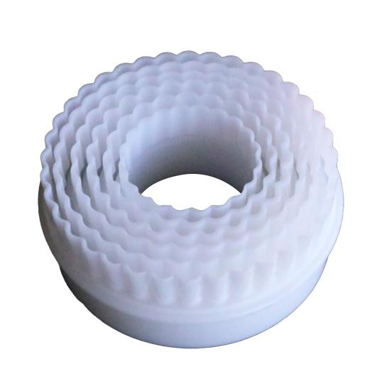 

1 Набор формочек Двусторонние Печенье Круглые Пластиковые Прозрачные Текстурные Формы для Формирования Выпечки