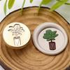 Plant Themed Seal Stamp Head Antique Embossed Sealing Stamp Head for Seal Envelope Invitation Decoration Scrapbooking