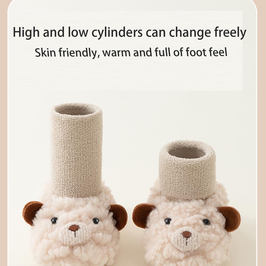 Vylepšené kojenecké boty na chození Měkká podrážka Protiskluzové Prodyšné Snadné obouvání Dětské batolecí boty na chození na podzim a zimu