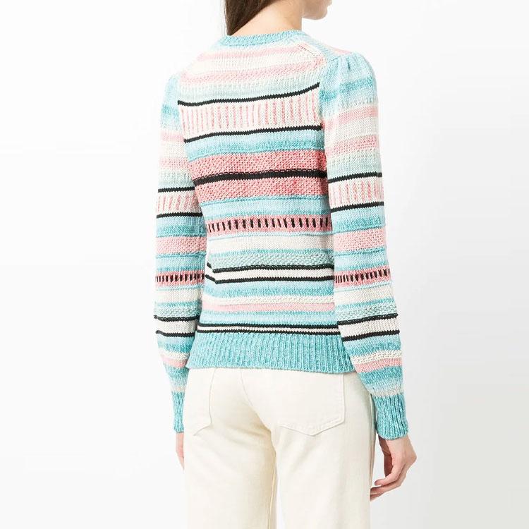 Polo Ralph Lauren FW21 Sweter dzianinowy w paski Sweter damski Wielokolorowy 211843140-001