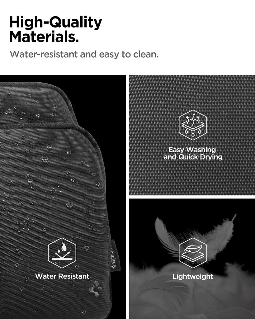 Spigen Klasden KD400 Shoulder Bag for Perfect for Everyday Outdoor and Black Smartphones, Use, Activities, Travel, (AFA07132)