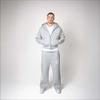 VibeStreet Embroidered Zip Hoodie & Pants Set Men Streetwear Trendy Loose Casual 2-Piece Tracksuit New Fashion