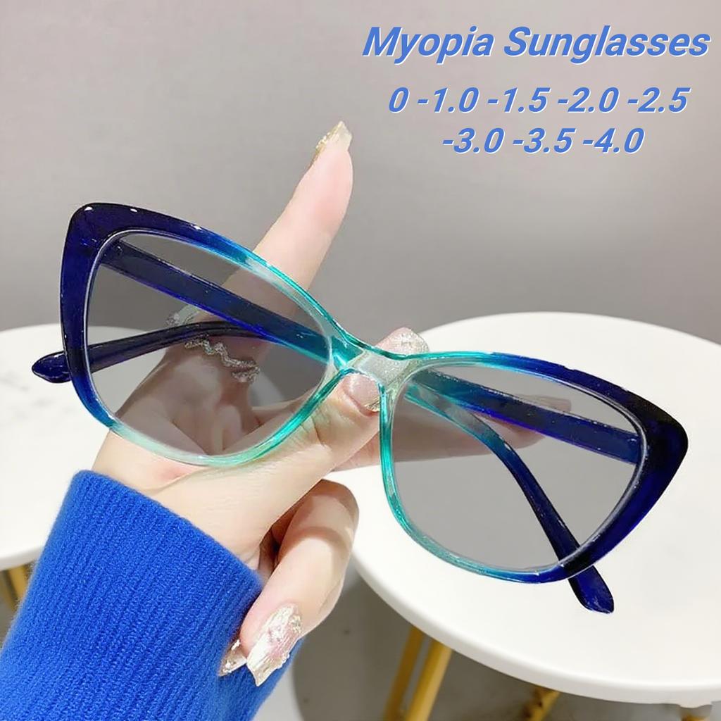 2025 Neue Modische Klassische Cat-Eye Damen Myopie Sonnenbrille Retro Neutral Hohe Qualität Luxus Vielseitig Sonnenschutzbrille