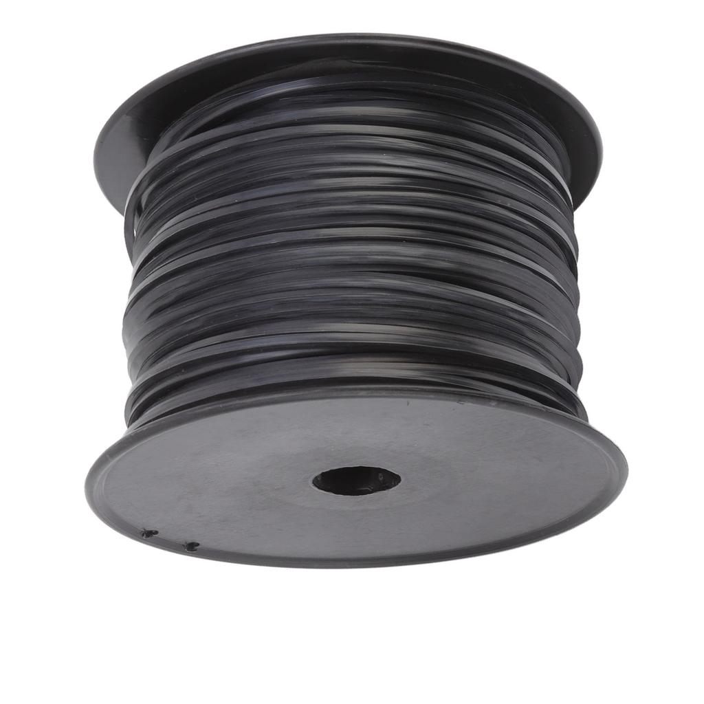 3.3mm 0.13in Square String Trimmer Line High Efficiency Nylon Black Grass Trimmer Line Replacement for Husqvarna 100m