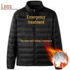 Men's Plus Size Lightweight Down Cotton Jacket - Casual Wear for All Ages