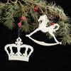Vintage Christmas Tree Pendant Exquisite Antique Design White Xmas Tree Hanging Navidad New Year Festival Party Decorations 2026