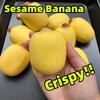 Simulated Crispy Mini Sesame Banana Squishy Handmade Stress Relief Toy Slow Rebound Anxiety Relief Squeezy Fidget Gadget