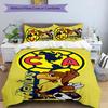 Club América 3pcs Bedding Set Duvet Cover Closure Includes 1 Duvet Cover & 2 Pillowcases for All Seasons Bedroom Home Dorm Decor
