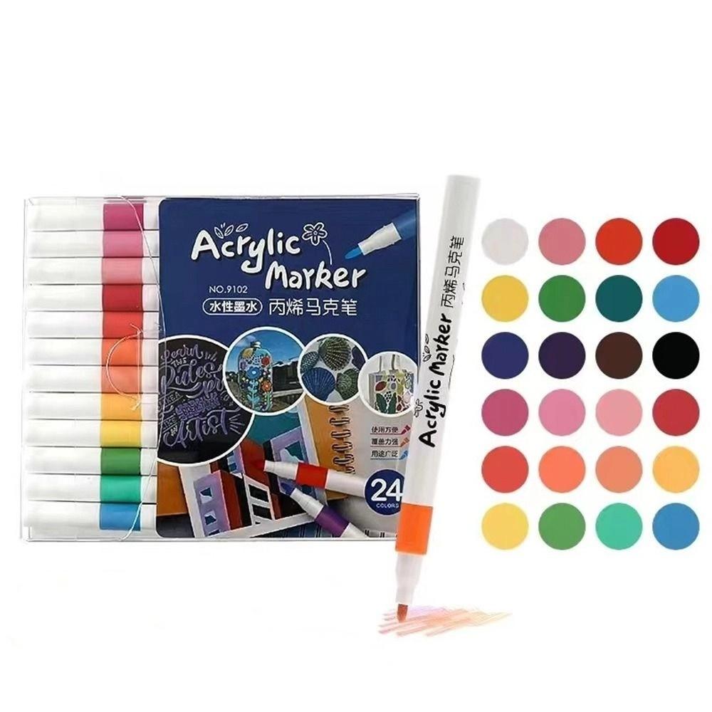 Graffiti Acrylic Paint Marker Set Non-toxic Colorful Painting Pen  Kids Children