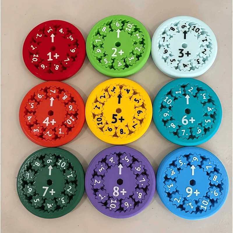 Math Fidget Spinner Addition Subtraction Multiplication Division Sensory Toys for Kids Learning Resources Educational Games