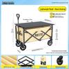 Portable Foldable Camper Van Cart: Hand-Pulled Travel Trailer for Kids, Outdoor Use.