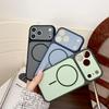 Apple 17 Pro Dual-Color Magnetic Shield Case: Skin-Feel, Frosted Protection for iPhone 16P/15