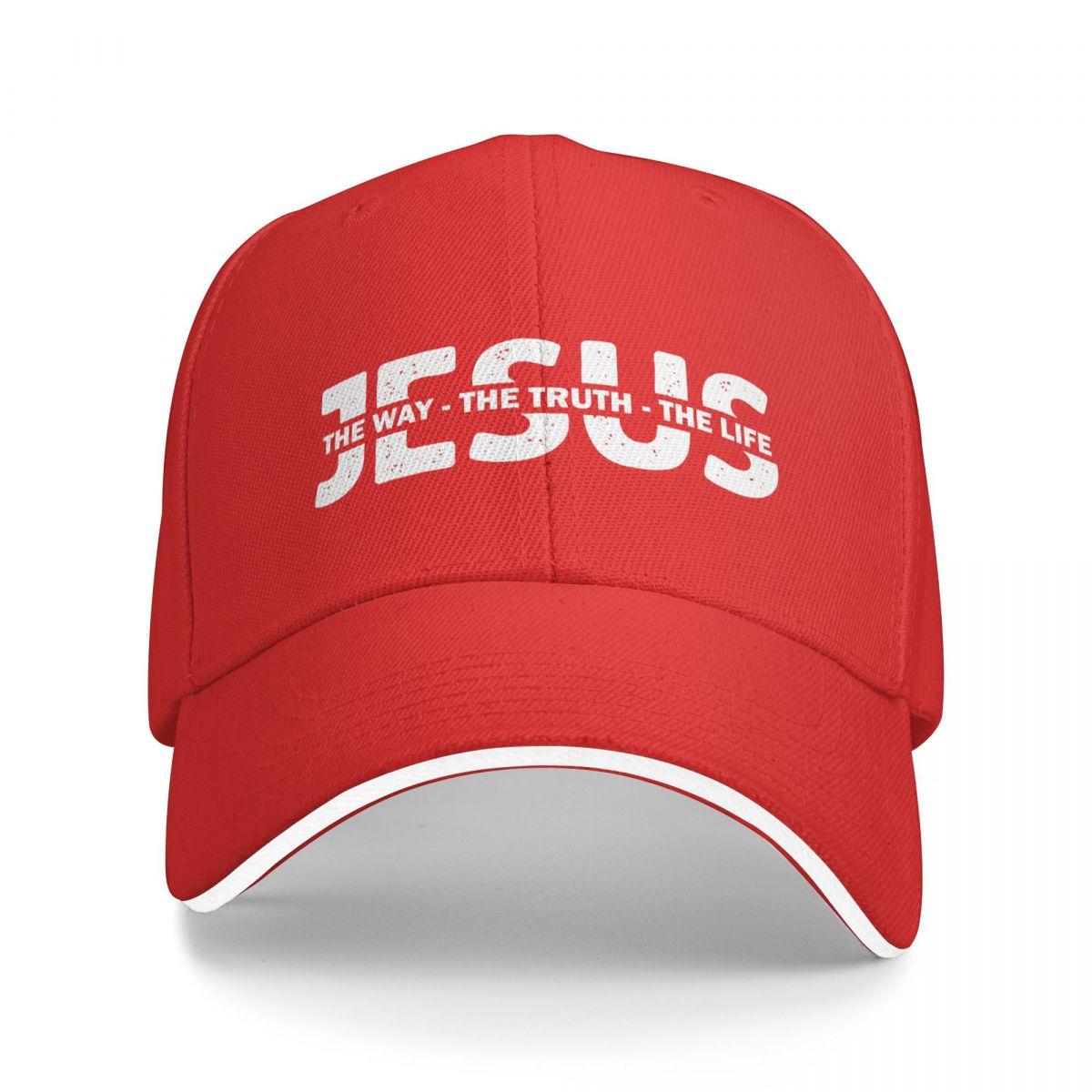 Jesus The Way The Truth The Life Christian Baseball Caps Casquette Unisex Women Hats One Size