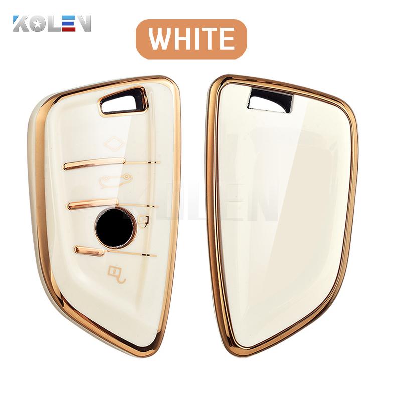 Fashion TPU Car Remote Key Case Cover Shell Fob for BMW X1 X3 X5 X6 X7 1 3 5 6 7 Series G20 G30 G11 F15 F16 G01 G02 F48 Keyless
