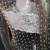Spring/Summer Sexy Lace Mesh Top with Rhinestones and Beads for Women