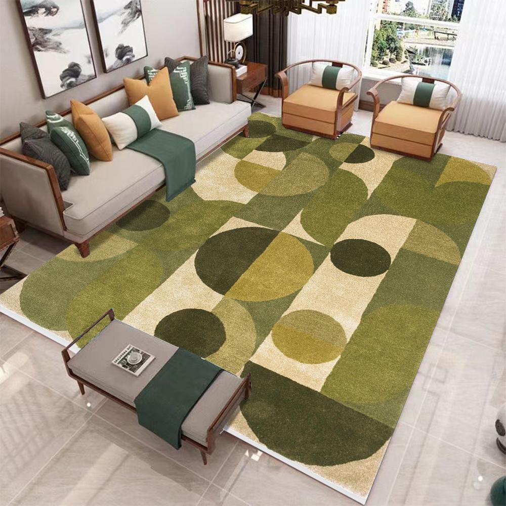 Moderner Geometrischer Teppich für Wohnzimmer Luxuriöse Heimdekoration Sofatisch Große Flächenteppiche Schlafzimmer Bettseite Fußmatte Tapis Salons