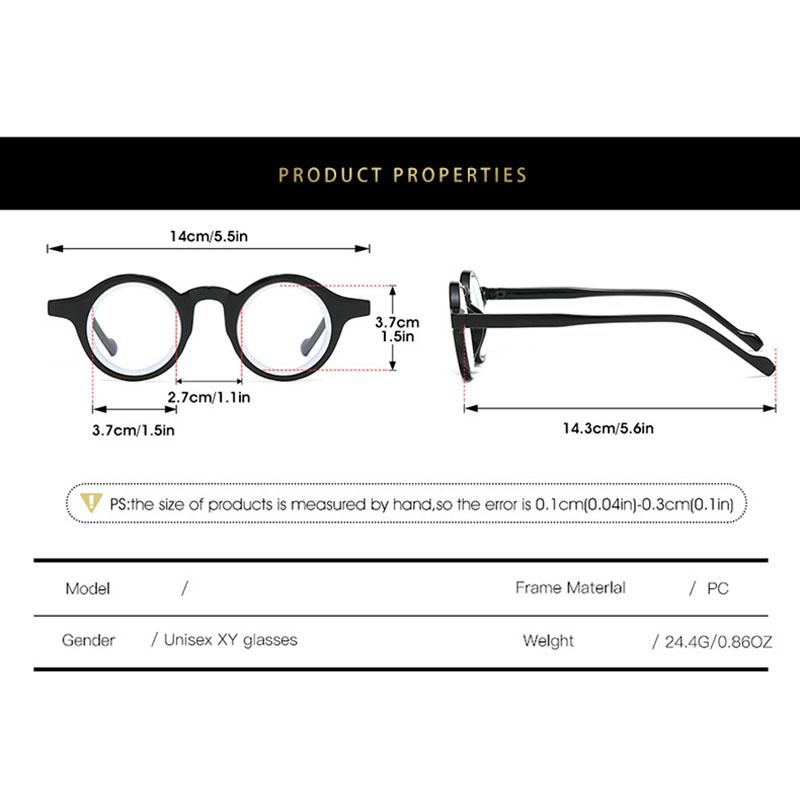 Vintage Luxury Brand Design Round Optical Glasses Small Frame Women For Men Steampunk Computer Classic Myopia Eyewear Frames