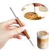 2026 New Coffee Latte Art Pen Stainless Steel Spice Cappuccino Pull Needle Latte Coffee Decorative Art Pen Coffe Spice Pen