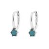 Elegant S925 Silver Turquoise Butterfly Studs & Four-Leaf Clover Earrings for Women