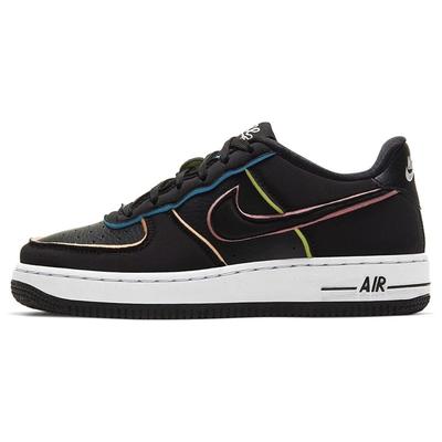 Air Force 1 Low Black Pink Barely Volt GS CD7406-001