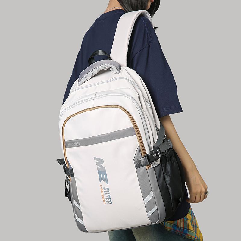 Men's Large Capacity Travel Backpack Junior Senior High School Student Schoolbag