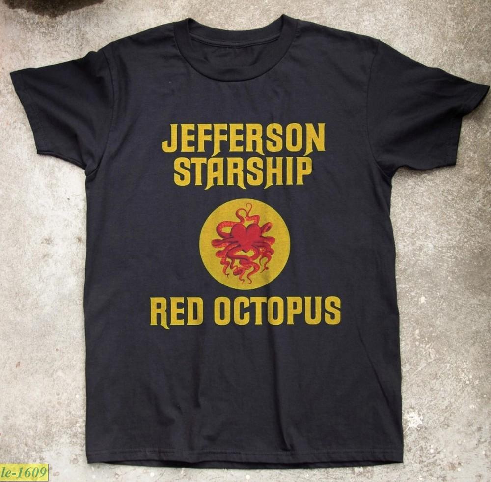 Jefferson Starship  Red Octopus Albums Music Black TShirt S5XL Unisex T-Shirt XXL