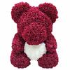 Lieblicher Großer Roter Rosenblüten-Bären Spielzeug Ornamente Geschenke für den Valentinstag 25cm Laden Geschenk am 8. März