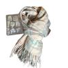 New Fashion Korean Plaid Scarf Women's Winter Feeling Thickened and Versatile Imitation Cashmere Shawl Warm Scarf Maillard Series
