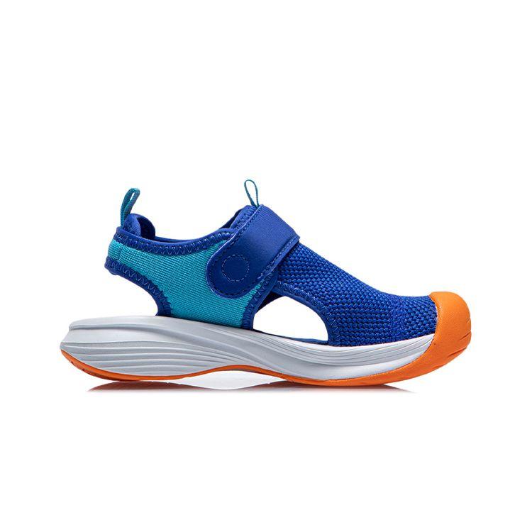 Li Ning Lightweight Breathable Non-Slip Durable Childrens Sandals Kids Sandals Blue YKKR006-3