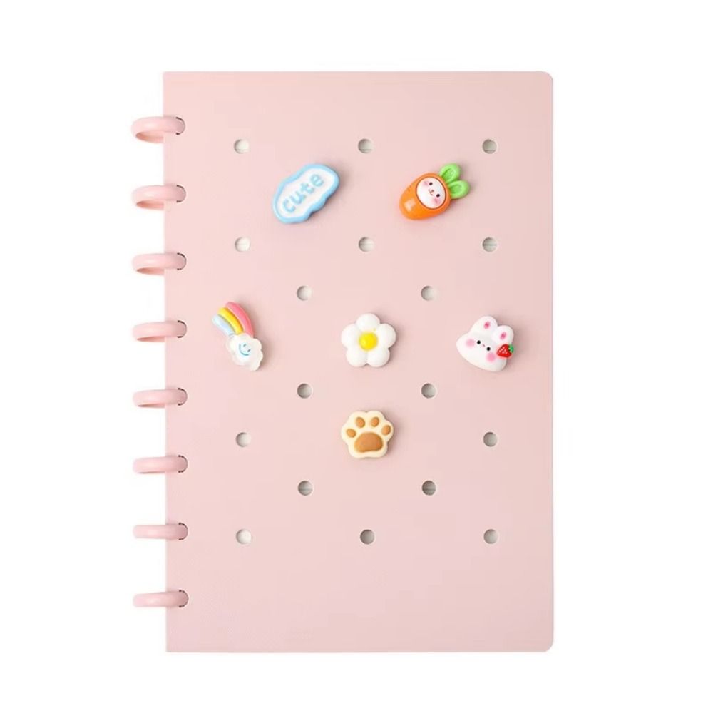 Creative A5 Loose-Leaf Book Cartoon Detachable Notepad Mushroom Buckle Hole Notebook  Gifts