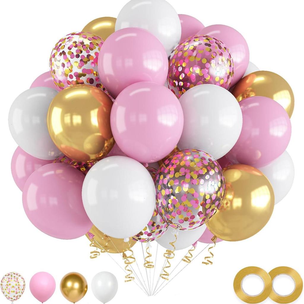30-Piece Matte Balloon Set for Birthdays and Weddings, Vacuum-Packable