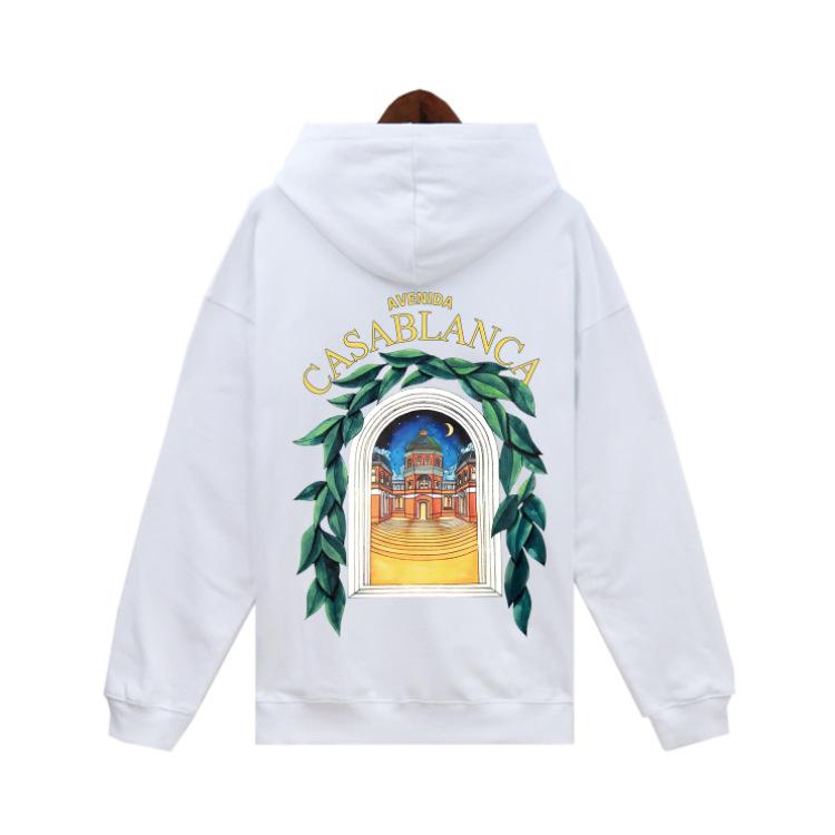 Herbst und Winter Neu Casablanca Casablanca Buchstabendruck Kapuzenpullover Frottee reine Baumwolle Herren und Damen gleicher Stil