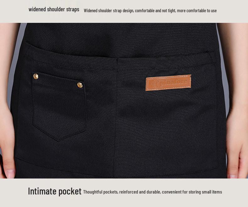 Tablier de taille en toile imperméable avec logo imprimé pour techniciens de salon et fleuristes