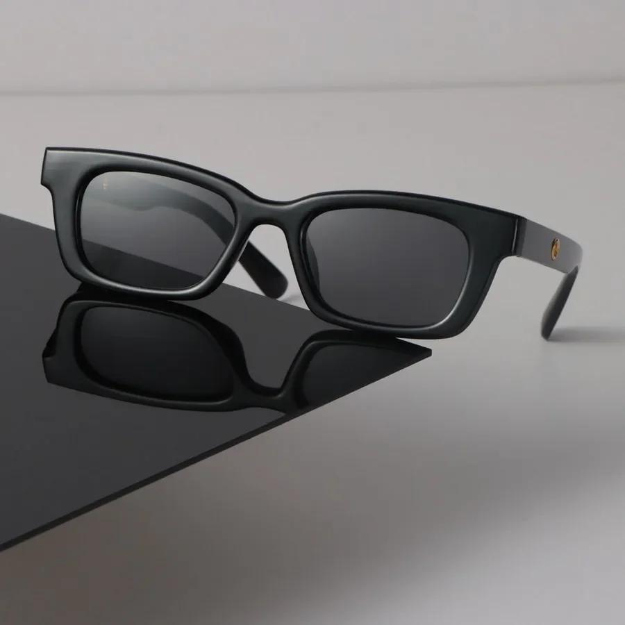 Luxury Sunglasses Women Men Cat Eye Mirror Square Brand Designer Black Sun Glasses Trendy Eyewear Small Frame Cool