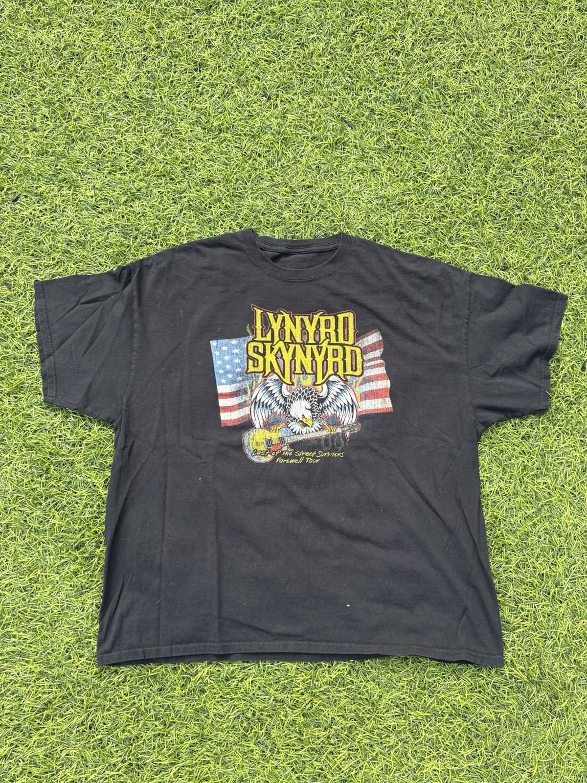 Lynyrd Skynyrd Last Of The Street Survivors Farewell Tour  XL Black Concert Unisex T-Shirt XL