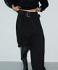 Bunteu Stud Cut Sweat Pants (Black)