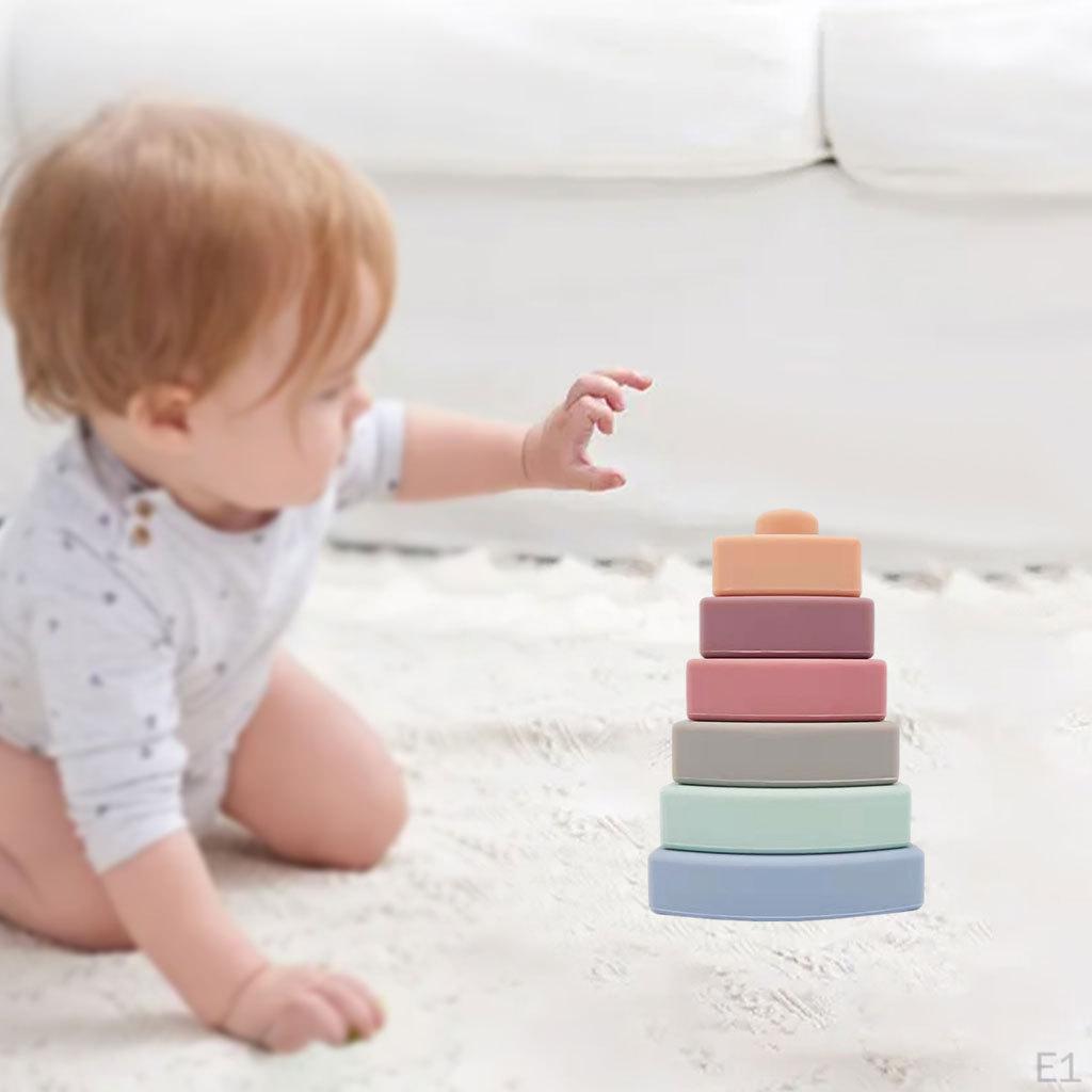 Nesting Triangle Toy Soft Stacker 6 Pcs Building